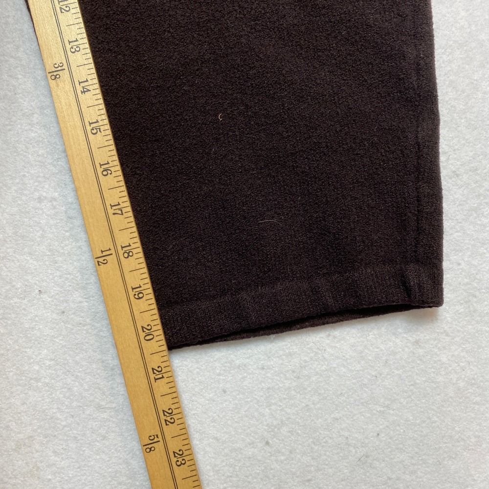 St John Collection Crop Pants Size 10 Brown Espresso Santana Knit Made in USA - Picture 5 of 5